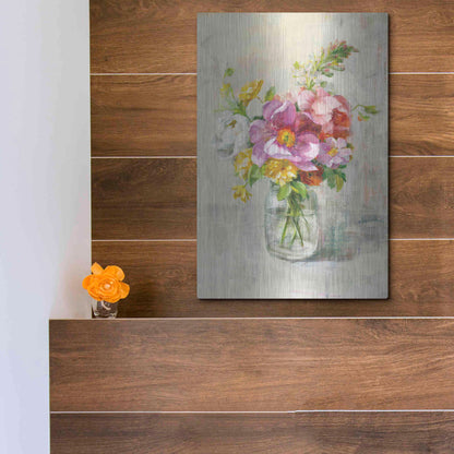 Luxe Metal Art 'Summer Treasures II Crop' by Danhui Nai, Metal Wall Art,12x16