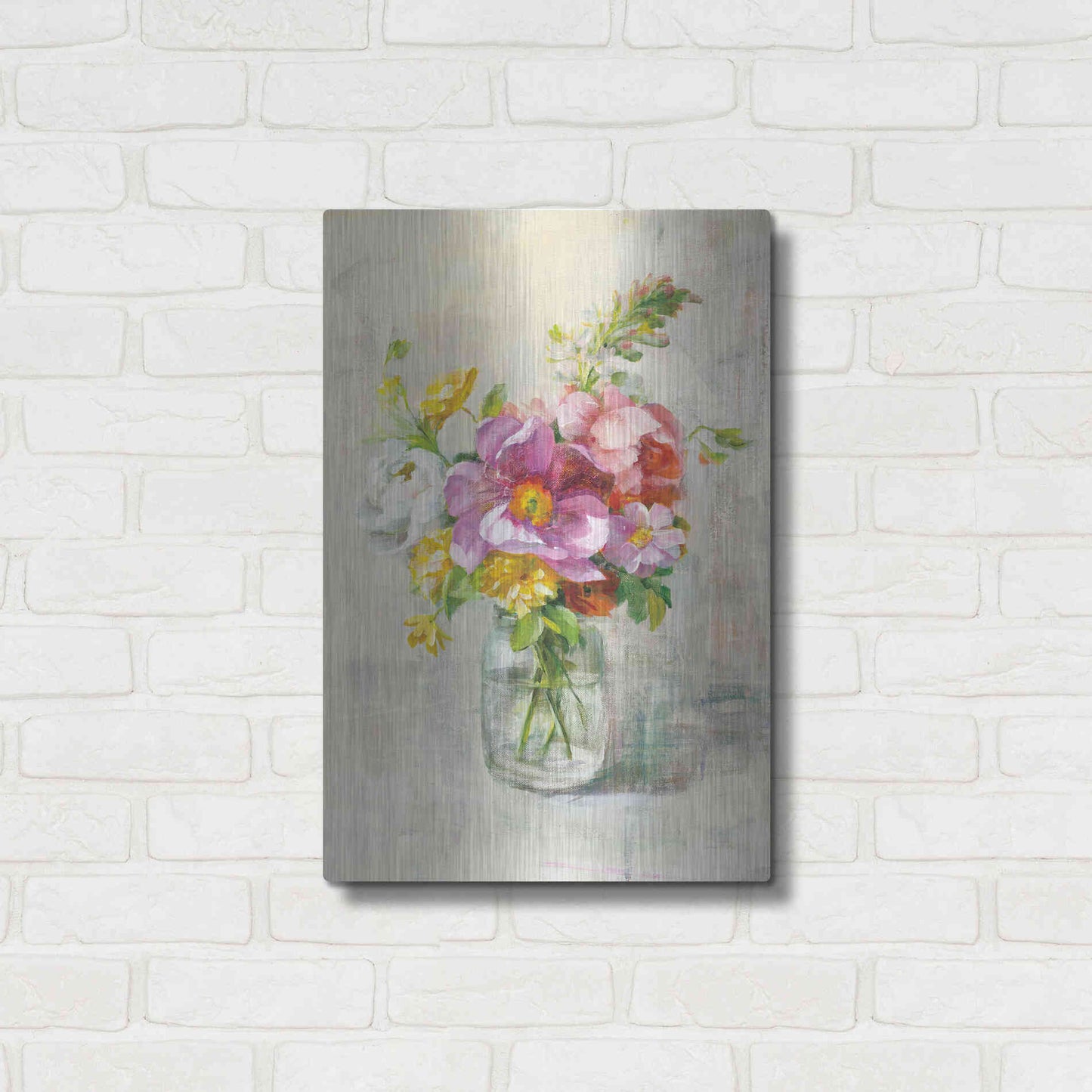 Luxe Metal Art 'Summer Treasures II Crop' by Danhui Nai, Metal Wall Art,16x24