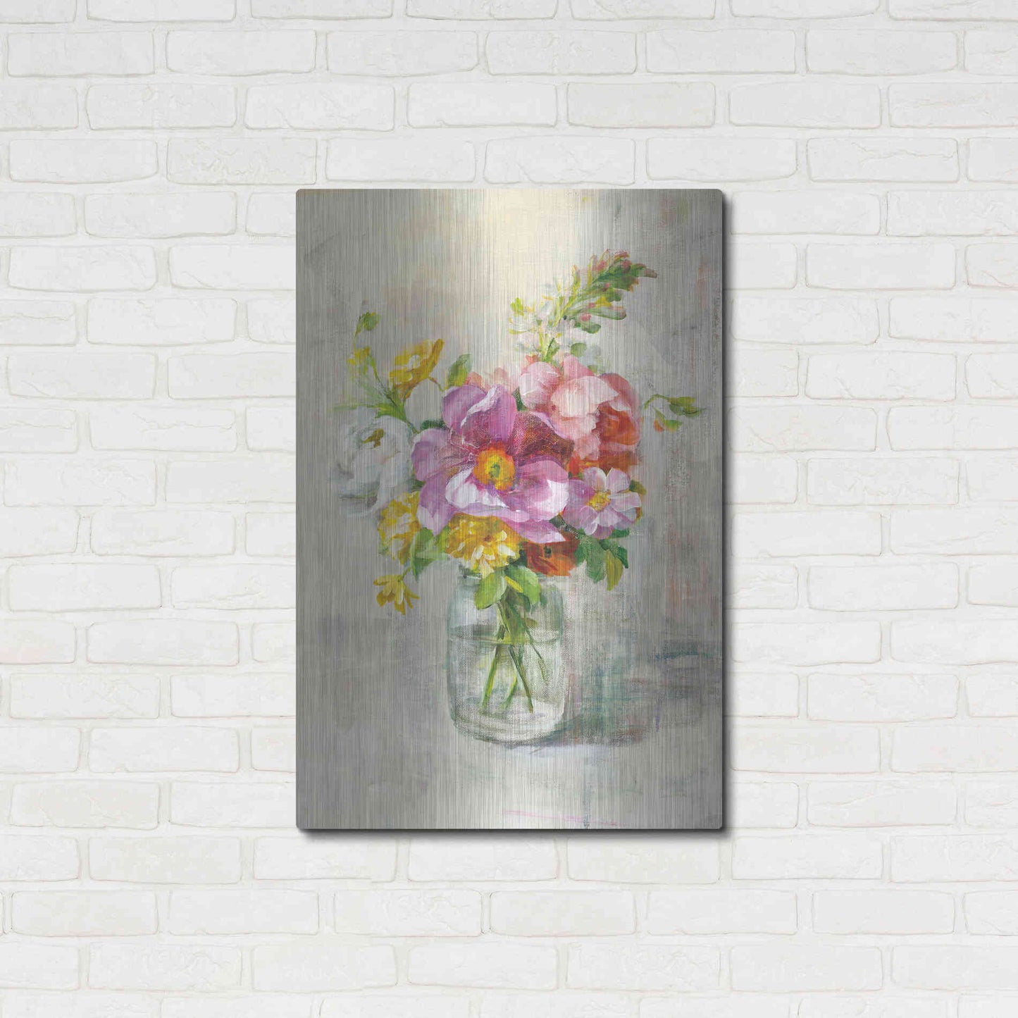 Luxe Metal Art 'Summer Treasures II Crop' by Danhui Nai, Metal Wall Art,24x36