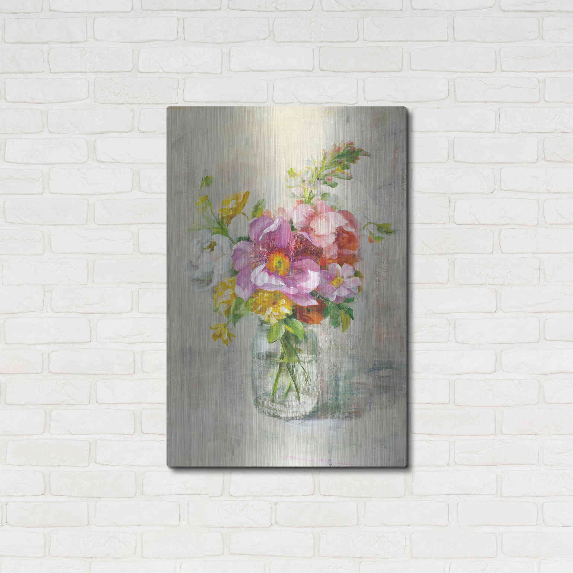 Luxe Metal Art 'Summer Treasures II Crop' by Danhui Nai, Metal Wall Art,24x36