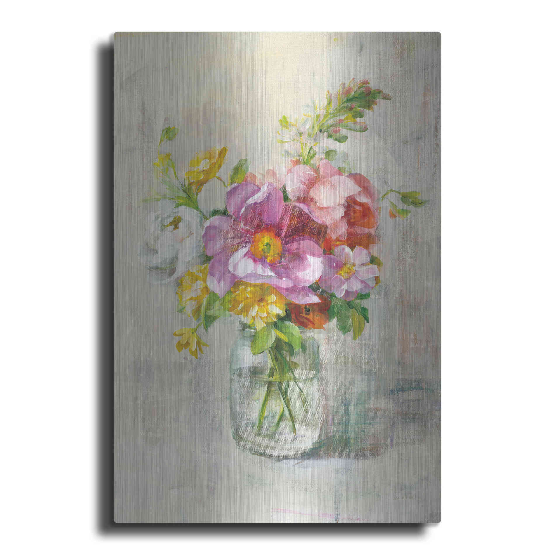 Luxe Metal Art 'Summer Treasures II Crop' by Danhui Nai, Metal Wall Art