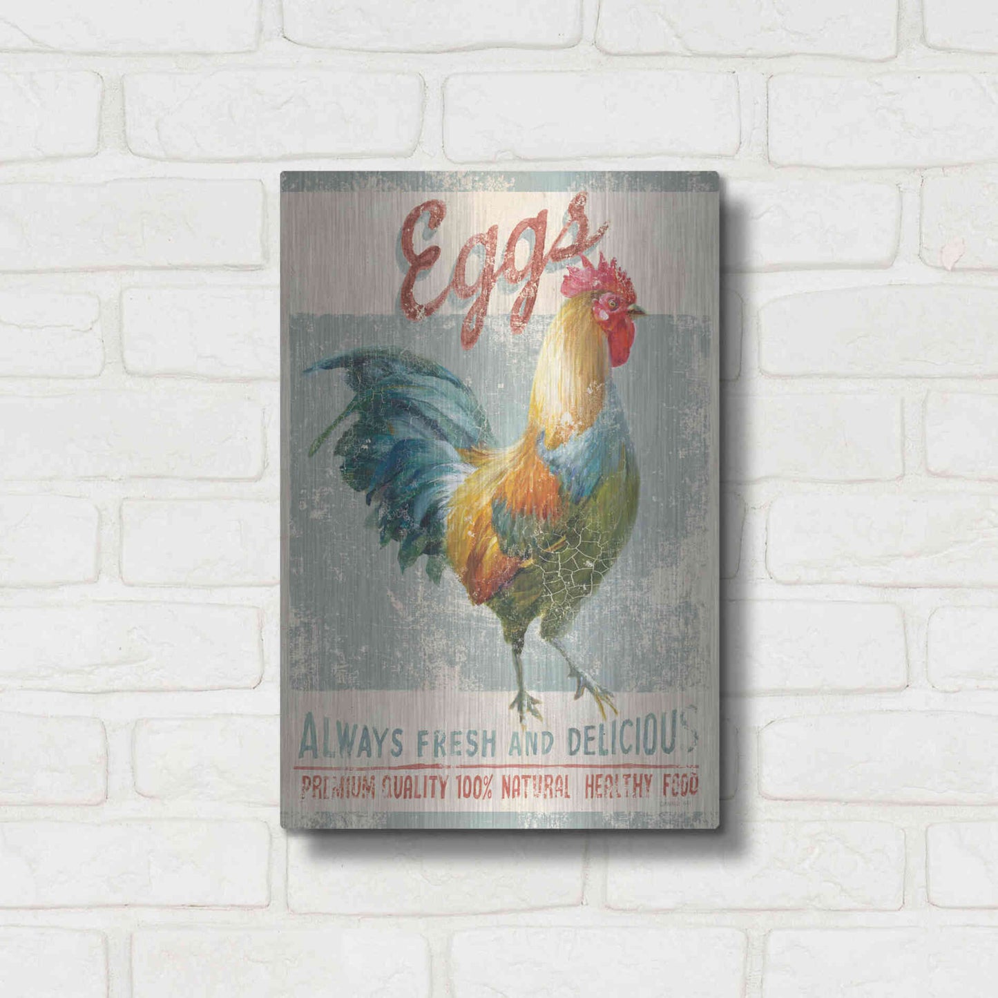 Luxe Metal Art 'Farm Nostalgia VI' by Danhui Nai, Metal Wall Art,12x16