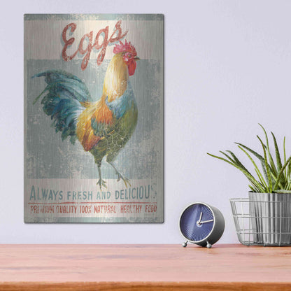 Luxe Metal Art 'Farm Nostalgia VI' by Danhui Nai, Metal Wall Art,12x16