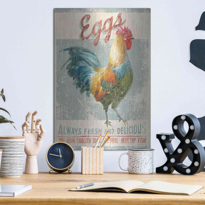 Luxe Metal Art 'Farm Nostalgia VI' by Danhui Nai, Metal Wall Art,12x16