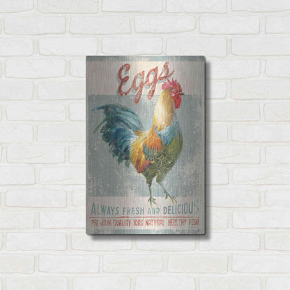 Luxe Metal Art 'Farm Nostalgia VI' by Danhui Nai, Metal Wall Art,16x24