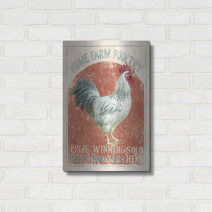 Luxe Metal Art 'Farm Nostalgia IV' by Danhui Nai, Metal Wall Art,16x24