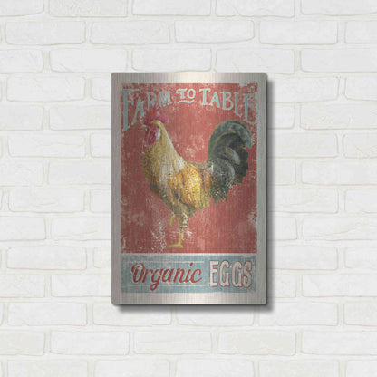 Luxe Metal Art 'Farm Nostalgia V' by Danhui Nai, Metal Wall Art,16x24