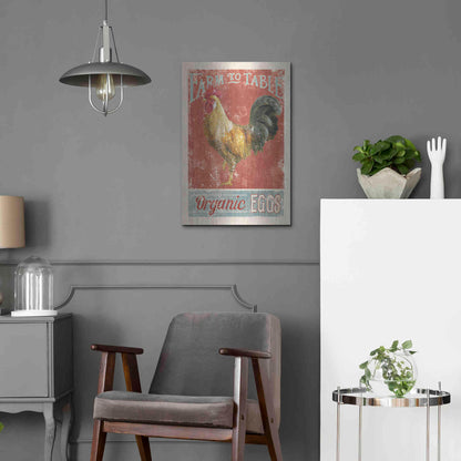 Luxe Metal Art 'Farm Nostalgia V' by Danhui Nai, Metal Wall Art,16x24