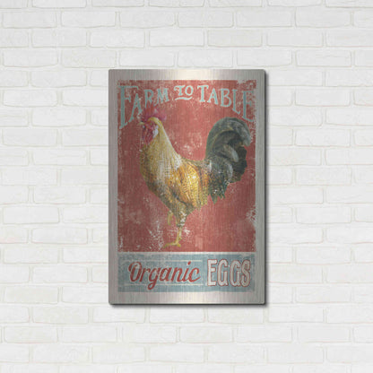 Luxe Metal Art 'Farm Nostalgia V' by Danhui Nai, Metal Wall Art,24x36