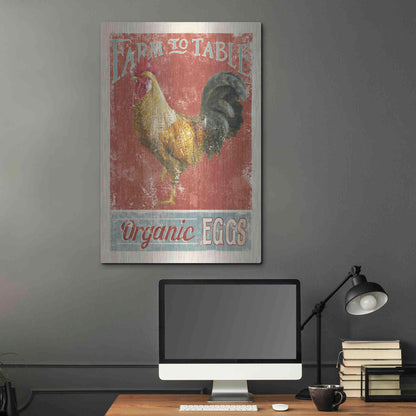 Luxe Metal Art 'Farm Nostalgia V' by Danhui Nai, Metal Wall Art,24x36