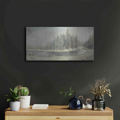 Luxe Metal Art 'Landscape Trio IV' by Danhui Nai, Metal Wall Art,24x12