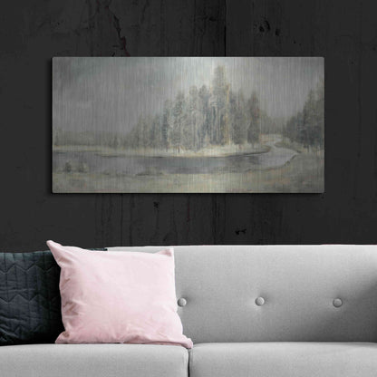 Luxe Metal Art 'Landscape Trio IV' by Danhui Nai, Metal Wall Art,48x24