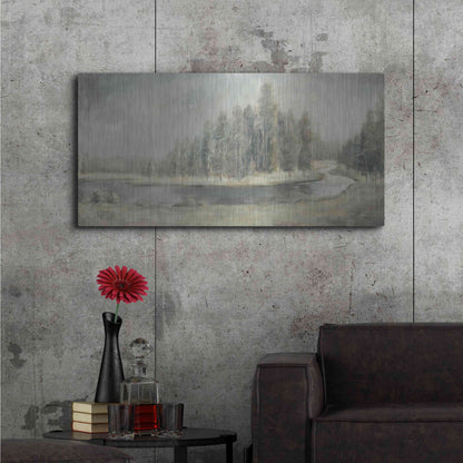 Luxe Metal Art 'Landscape Trio IV' by Danhui Nai, Metal Wall Art,48x24