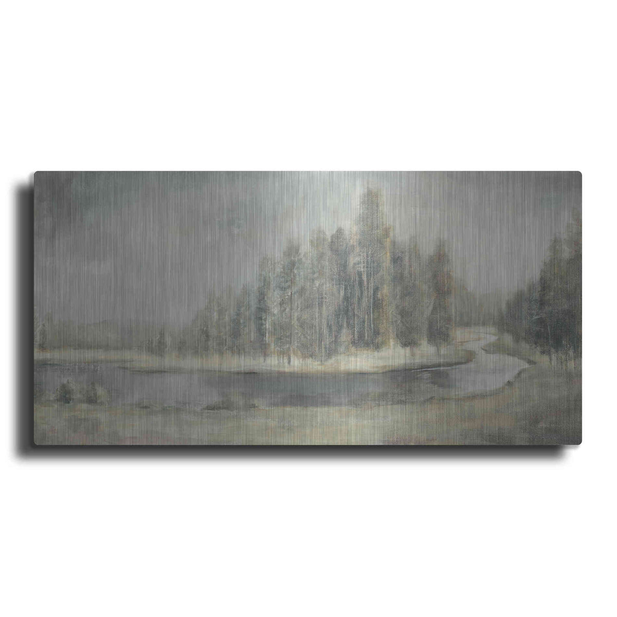 Luxe Metal Art 'Landscape Trio IV' by Danhui Nai, Metal Wall Art