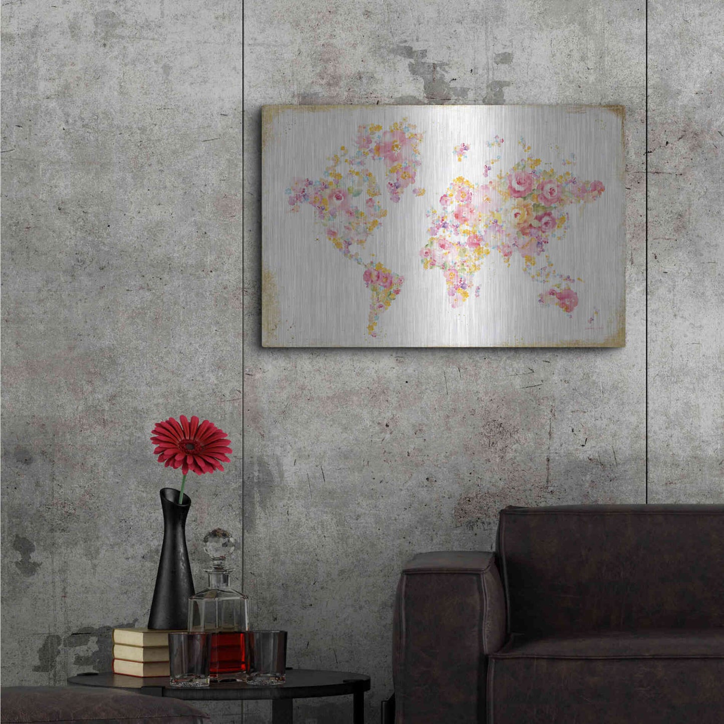 Luxe Metal Art 'Midsummer World' by Danhui Nai, Metal Wall Art,36x24