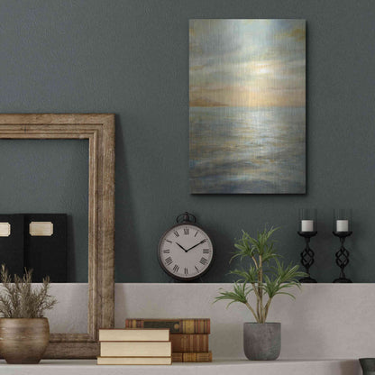 Luxe Metal Art 'Serene Sea II' by Danhui Nai, Metal Wall Art,12x16