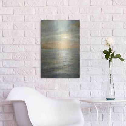 Luxe Metal Art 'Serene Sea II' by Danhui Nai, Metal Wall Art,16x24