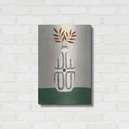 Luxe Metal Art 'Emile Vase' by Megan Galante, Metal Wall Art,16x24