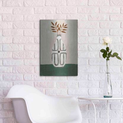 Luxe Metal Art 'Emile Vase' by Megan Galante, Metal Wall Art,16x24