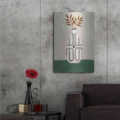 Luxe Metal Art 'Emile Vase' by Megan Galante, Metal Wall Art,24x36