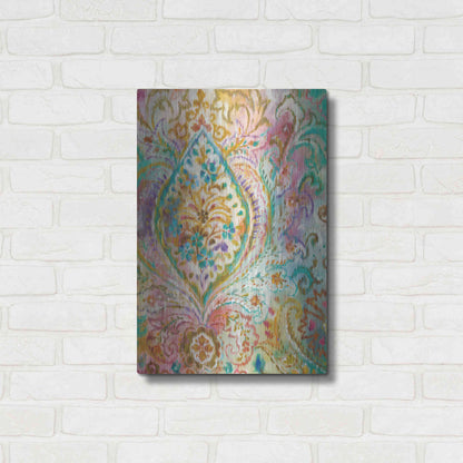 Luxe Metal Art 'Boho Paisley II' by Danhui Nai, Metal Wall Art,16x24