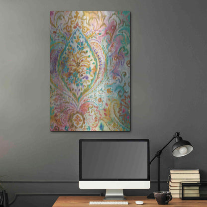 Luxe Metal Art 'Boho Paisley II' by Danhui Nai, Metal Wall Art,24x36