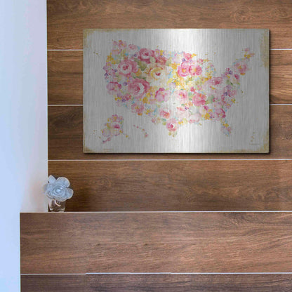 Luxe Metal Art 'Midsummer USA' by Danhui Nai, Metal Wall Art,16x12