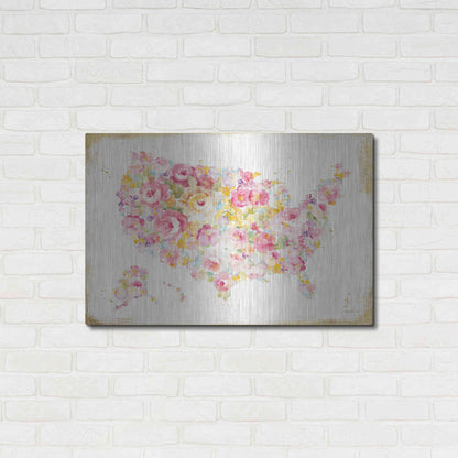 Luxe Metal Art 'Midsummer USA' by Danhui Nai, Metal Wall Art,36x24