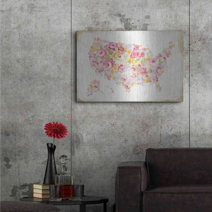 Luxe Metal Art 'Midsummer USA' by Danhui Nai, Metal Wall Art,36x24