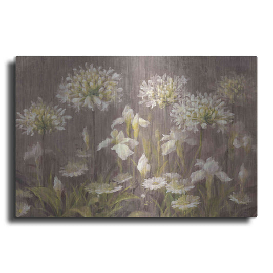 Luxe Metal Art 'Spring Blossoms Neutral' by Danhui Nai, Metal Wall Art