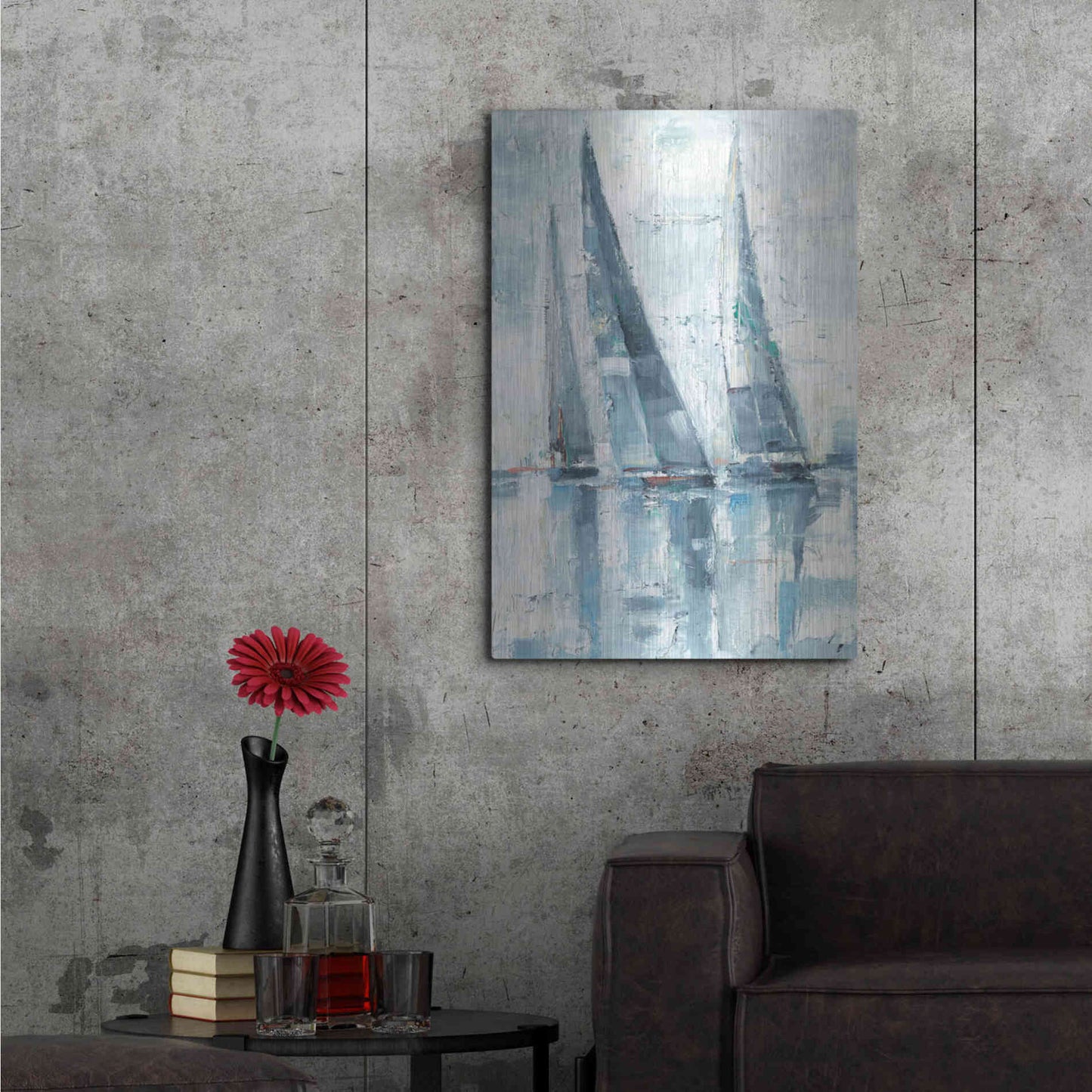 Luxe Metal Art 'Regatta II' by Ethan Harper, Metal Wall Art,24x36