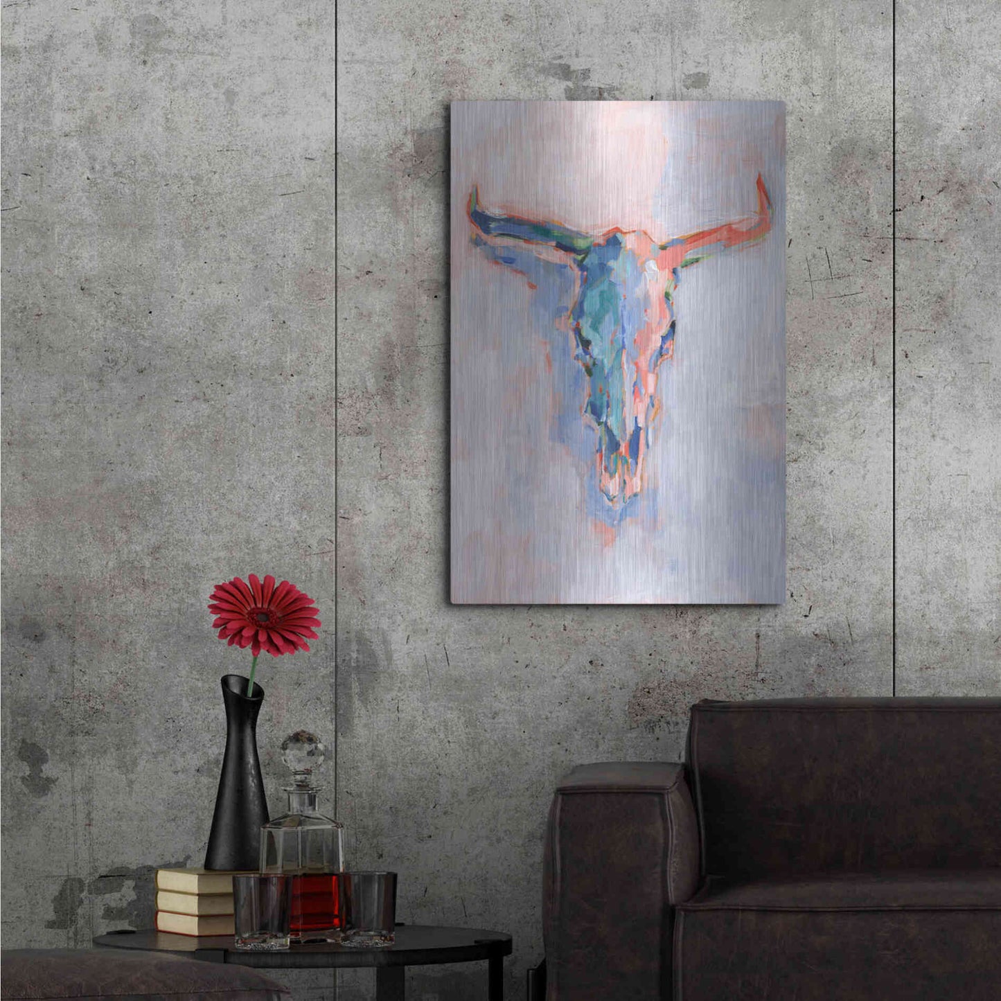 Luxe Metal Art 'Modern Western II' by Ethan Harper, Metal Wall Art,24x36