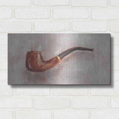 Luxe Metal Art 'This is a Pipe II' by Ethan Harper, Metal Wall Art,24x12