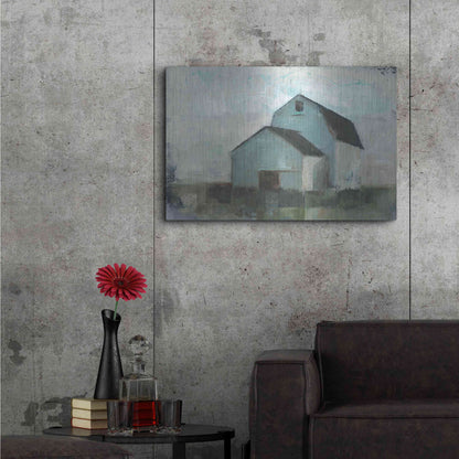 Luxe Metal Art 'Barn at Sunset I' by Ethan Harper, Metal Wall Art,36x24