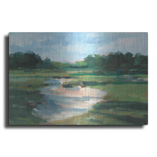 Luxe Metal Art 'Golf Course Study I' by Ethan Harper, Metal Wall Art