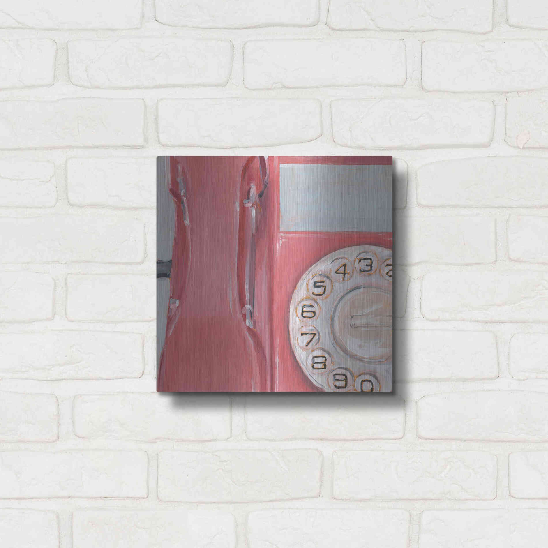 Luxe Metal Art 'The 70's Called... IV' by Ethan Harper, Metal Wall Art,12x12