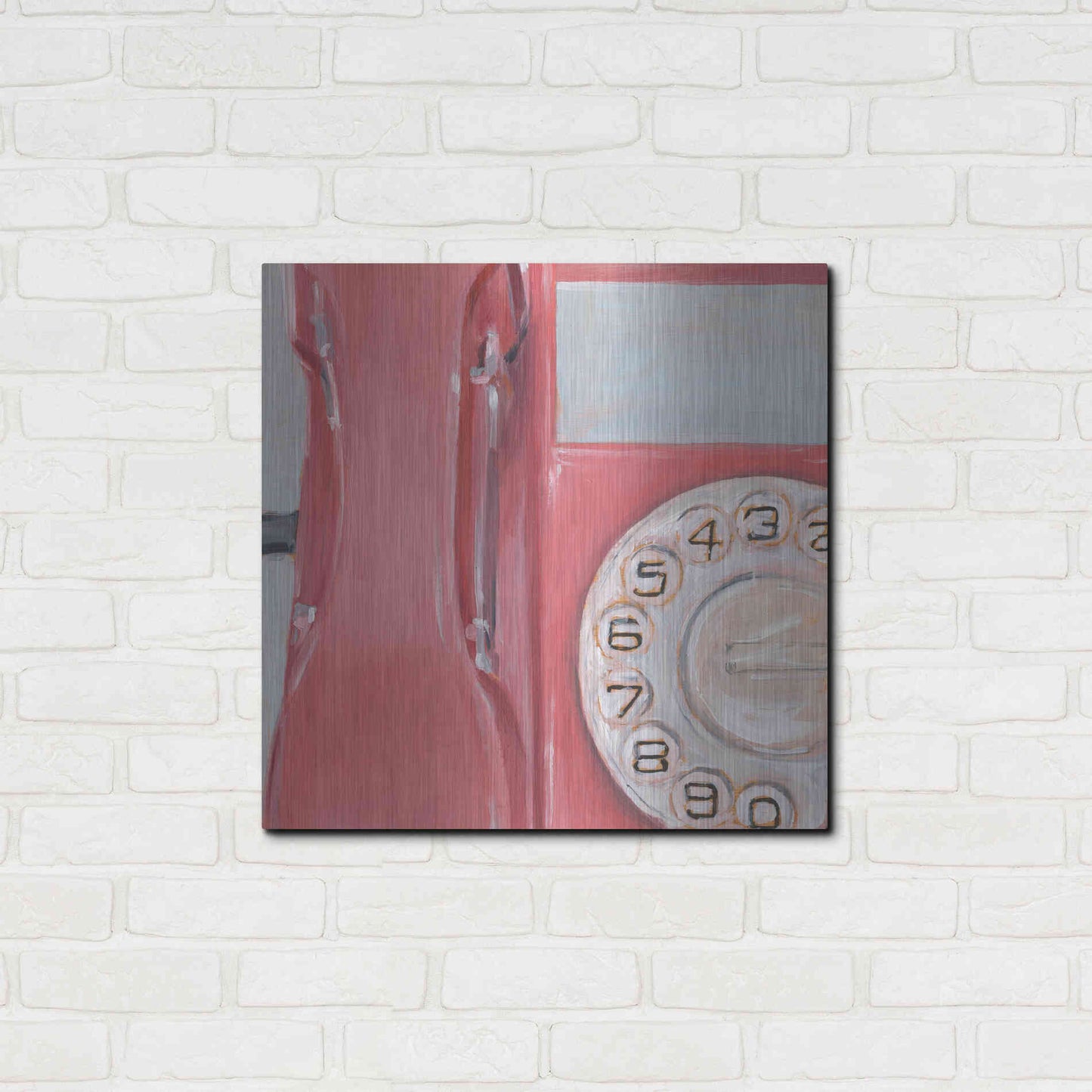 Luxe Metal Art 'The 70's Called... IV' by Ethan Harper, Metal Wall Art,24x24