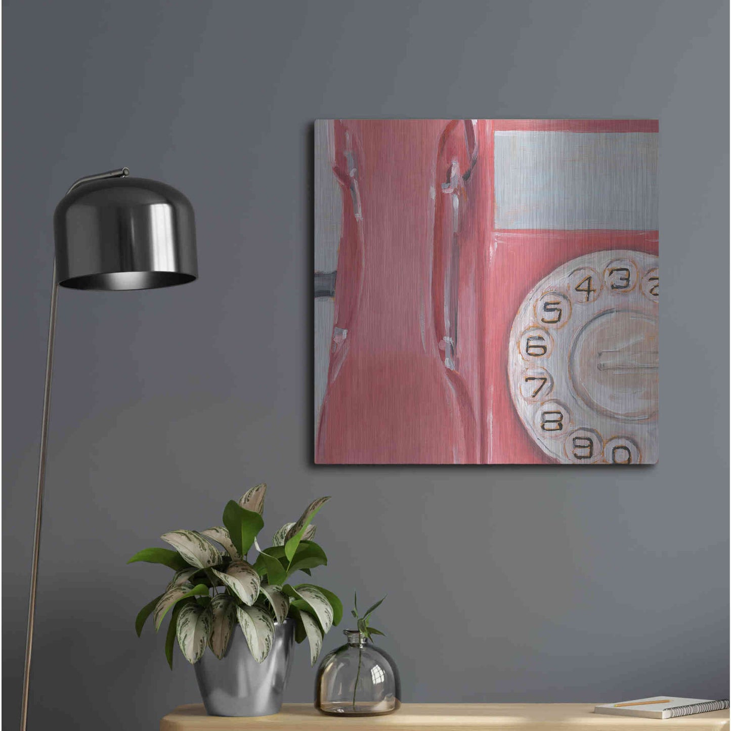 Luxe Metal Art 'The 70's Called... IV' by Ethan Harper, Metal Wall Art,24x24