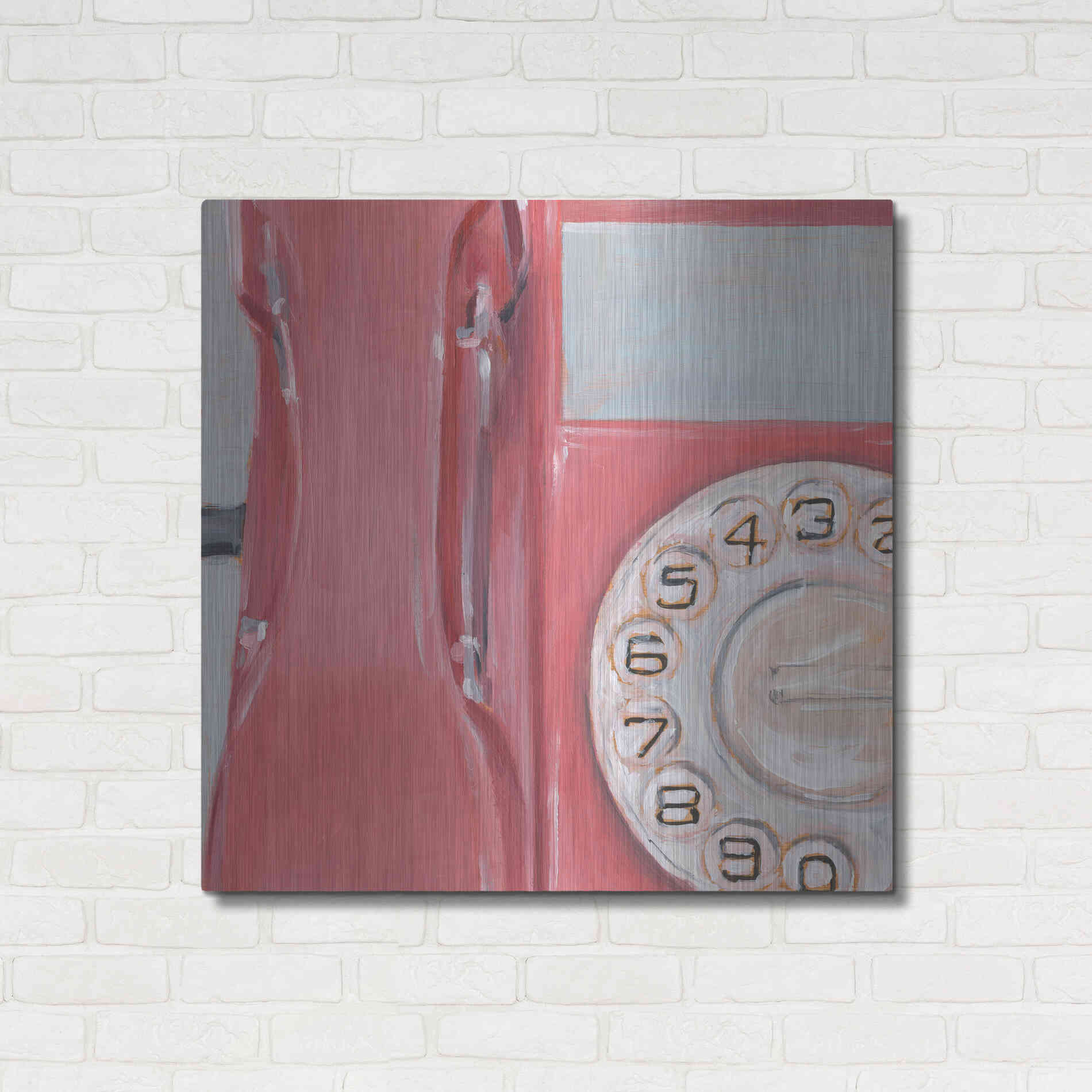 Luxe Metal Art 'The 70's Called... IV' by Ethan Harper, Metal Wall Art,36x36