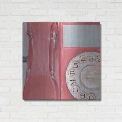 Luxe Metal Art 'The 70's Called... IV' by Ethan Harper, Metal Wall Art,36x36