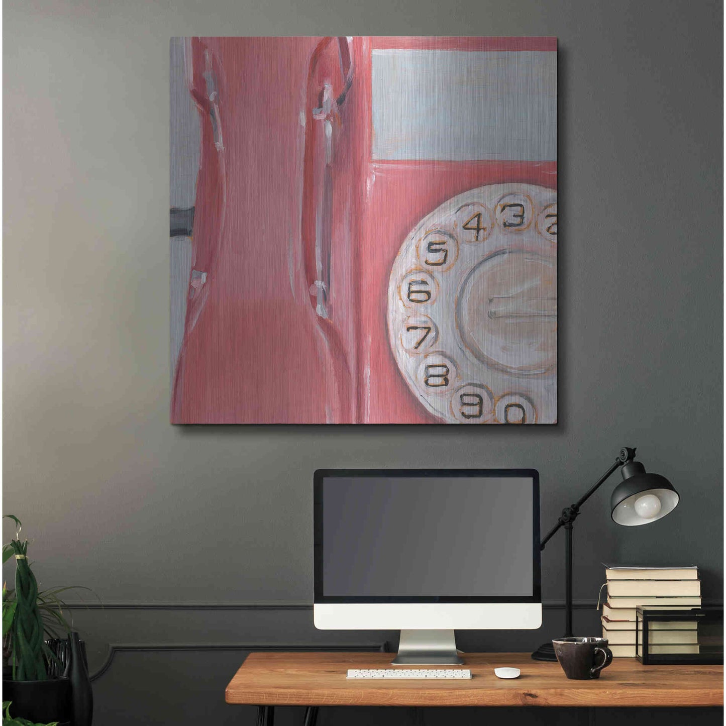 Luxe Metal Art 'The 70's Called... IV' by Ethan Harper, Metal Wall Art,36x36