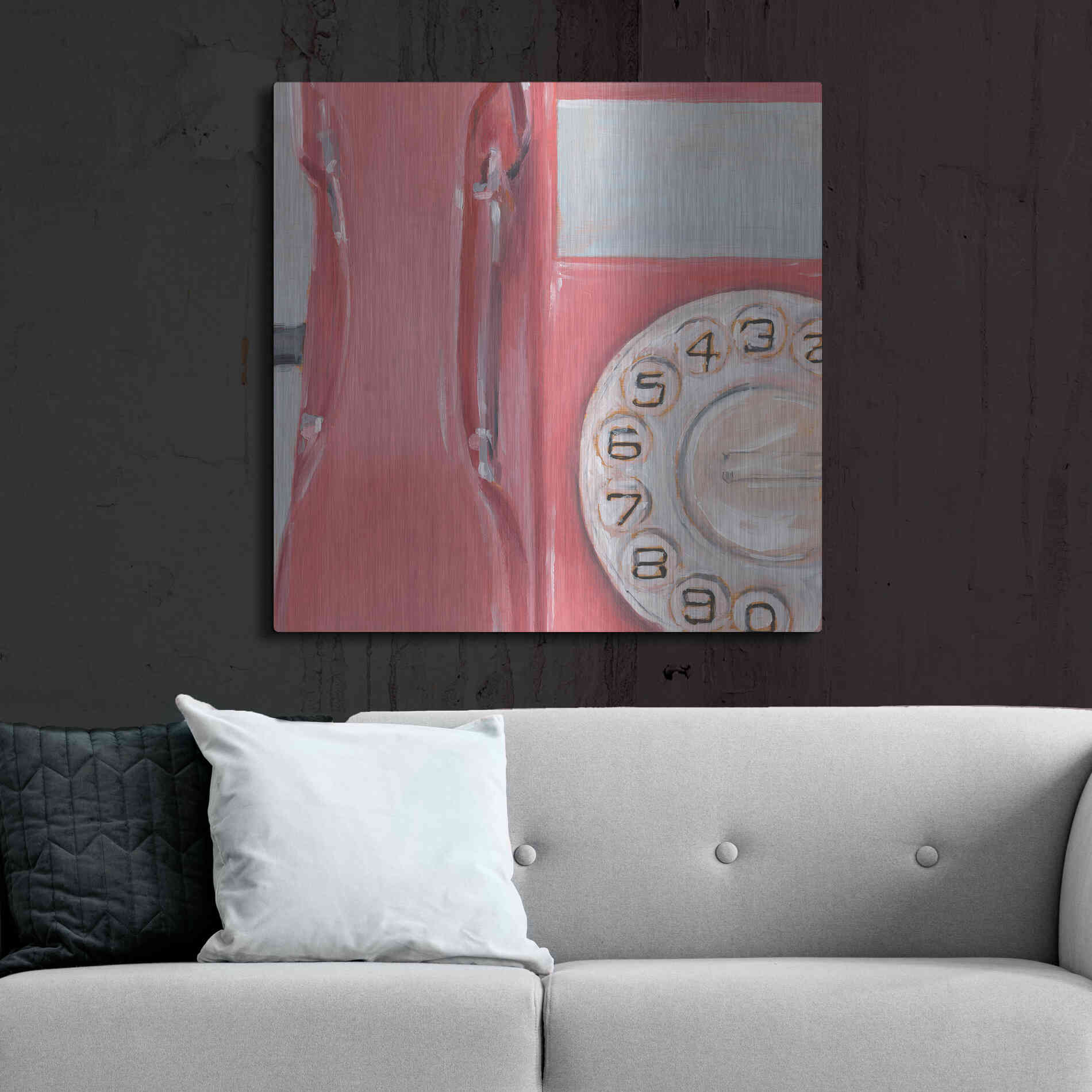 Luxe Metal Art 'The 70's Called... IV' by Ethan Harper, Metal Wall Art,36x36