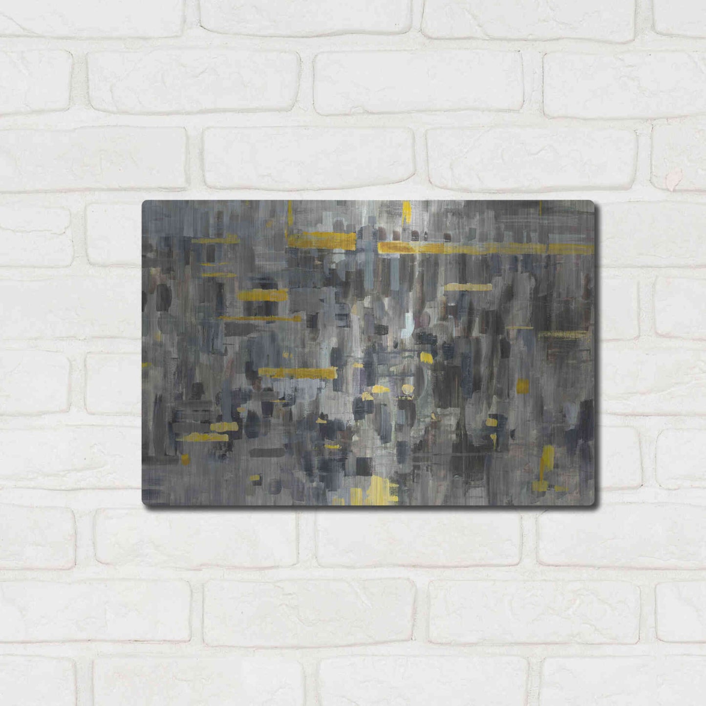 Luxe Metal Art 'Reflections Crop' by Danhui Nai, Metal Wall Art,16x12