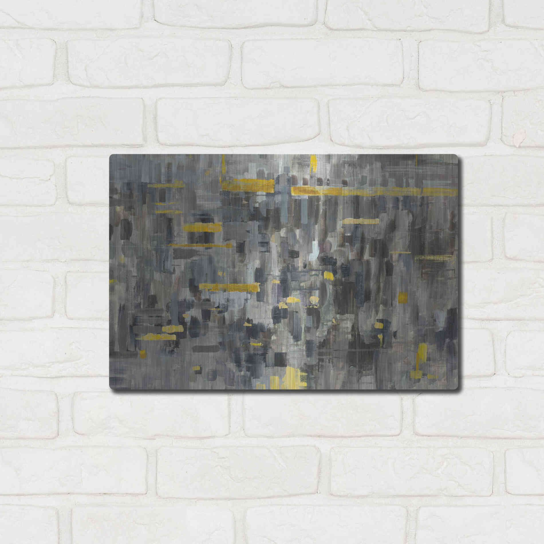 Luxe Metal Art 'Reflections Crop' by Danhui Nai, Metal Wall Art,16x12