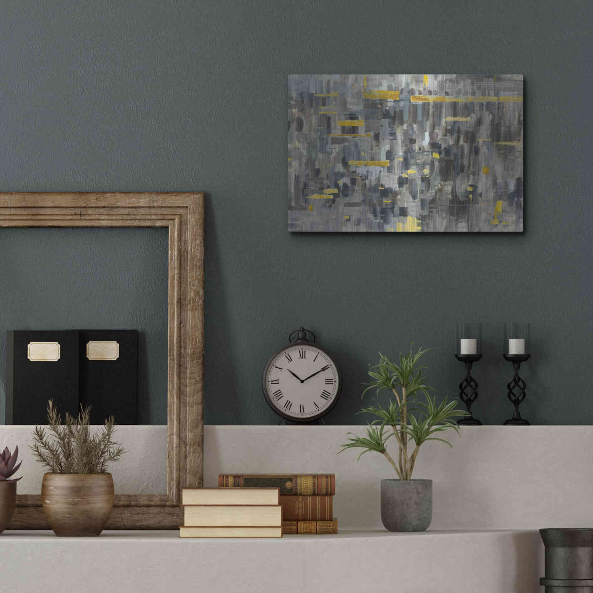 Luxe Metal Art 'Reflections Crop' by Danhui Nai, Metal Wall Art,16x12