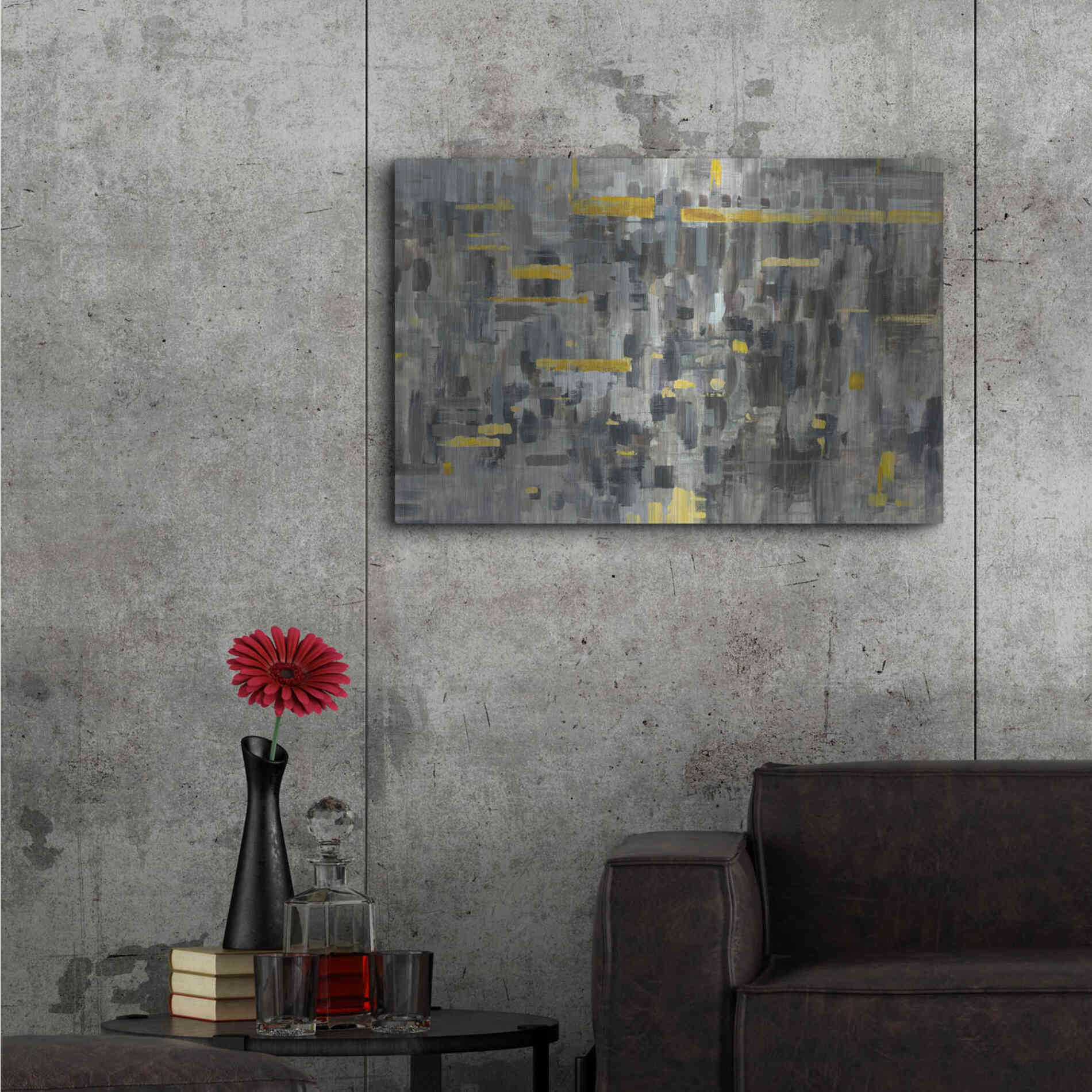 Luxe Metal Art 'Reflections Crop' by Danhui Nai, Metal Wall Art,36x24