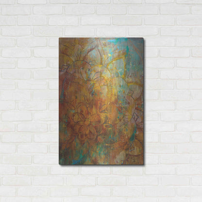 Luxe Metal Art 'Bohemian Abstract Bright' by Danhui Nai, Metal Wall Art,24x36