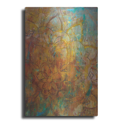 Luxe Metal Art 'Bohemian Abstract Bright' by Danhui Nai, Metal Wall Art