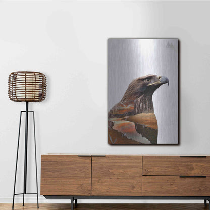 Luxe Metal Art 'Eagle' by Clean Nature, Metal Wall Art,24x36