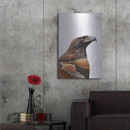 Luxe Metal Art 'Eagle' by Clean Nature, Metal Wall Art,24x36